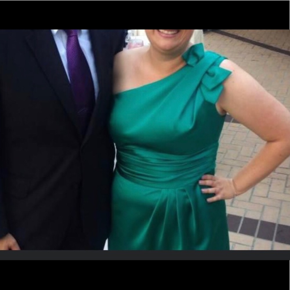David’s bridal one shoulder dress